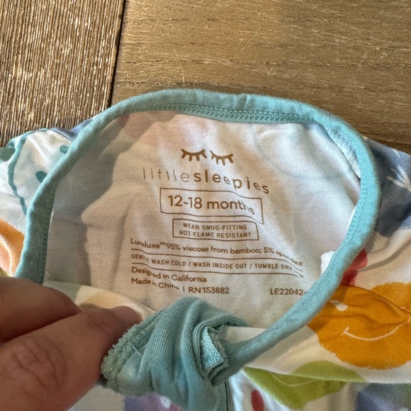 Little Sleepies Positive Vibes Zippy 12-18mos - Picture 2 of 2